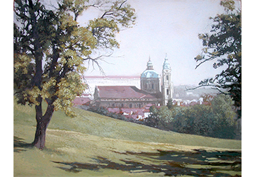 西房浩二　丘と教会