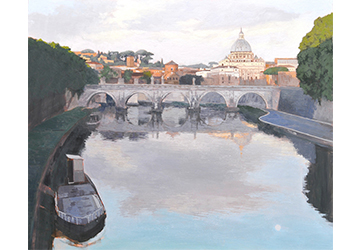 西房浩二　朝の月