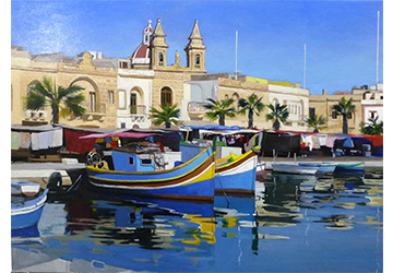 西房浩二　風が止んだ港