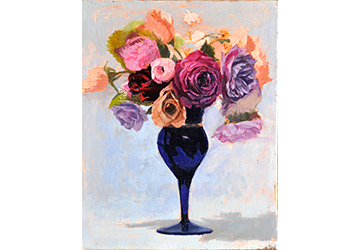 西房浩二　青い花びん